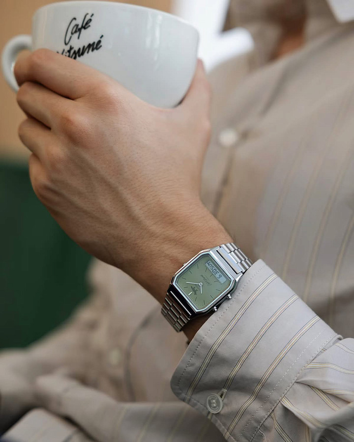 Часы Casio Vintage AQ-230ECK-3A — Япония, кварцевые