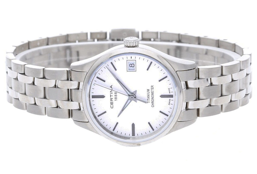 Часы Certina DS-8 Lady 30mm C033.251.44.031.00 — титан металл, Швейцария