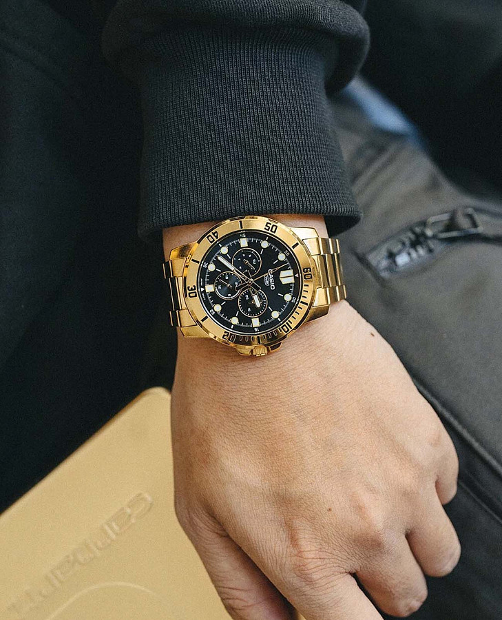 Часы Casio Collection MTP-VD300G-1EUDF (MTP-VD300G-1E) — сталь металл, Япония