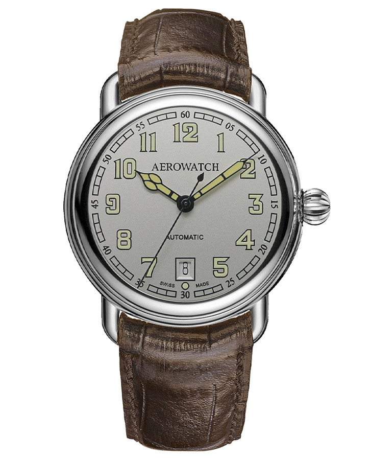 Часы Aerowatch 1942 60900 AA20 — мужские, серебристый