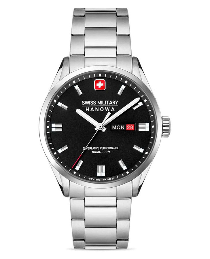 Часы Swiss Military Hanowa Maxed SMWGH0001601 — мужские, черный