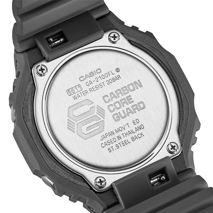 Часы Casio G-Shock GA-2100FL-8A — кварцевые, карбон пластик