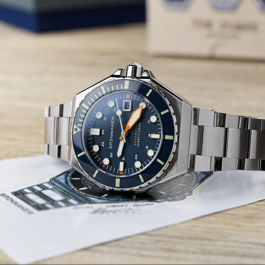 Часы Spinnaker Dumas SP-5081-GG — синий, механические