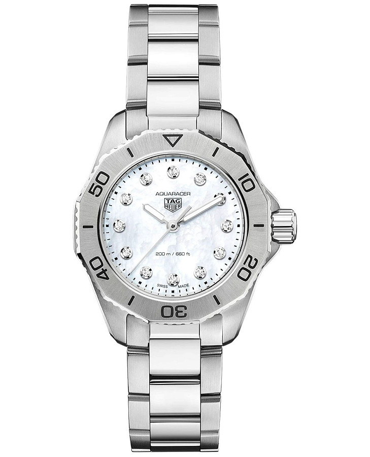 Часы TAG Heuer Aquaracer Professional 200 WBP1416.BA0622 — женские, перламутровый