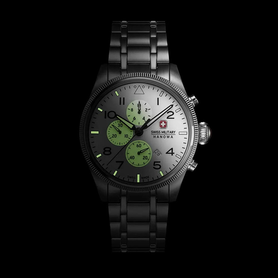 Часы Swiss Military Hanowa SMWGI0005701-SET — мужские, серебристый