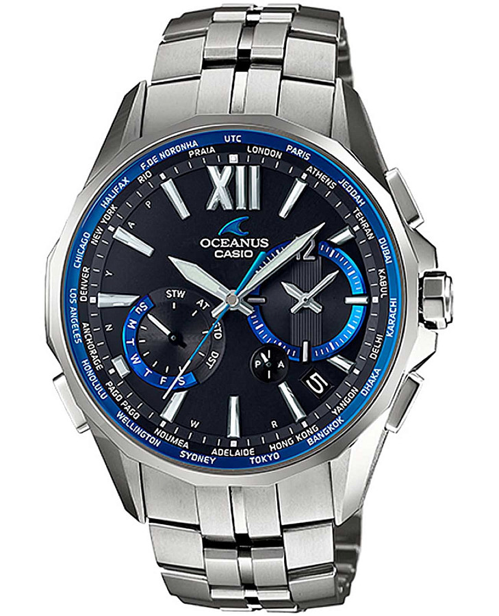 Часы Casio Oceanus OCW-S3400-1A — мужские, черный
