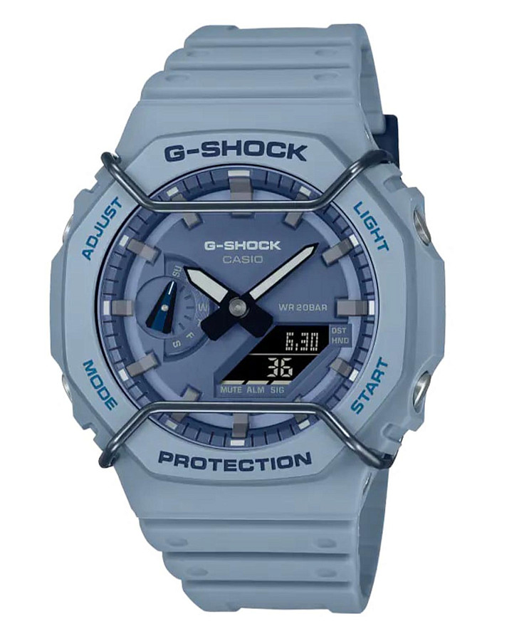 Часы Casio G-Shock GA-2100PT-2ADR (GA-2100PT-2A) — мужские, синий