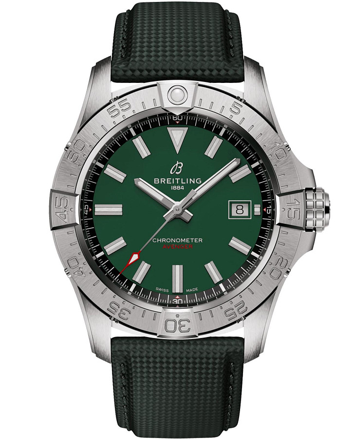 Часы Breitling Avenger Automatic 42 A17328101L1X1 — мужские, зеленый