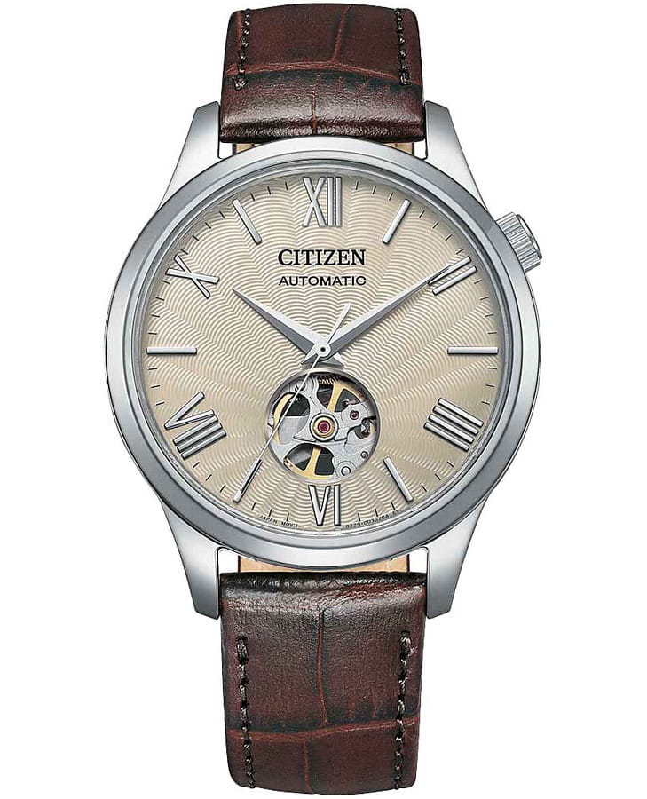 Часы Citizen Automatic NH9130-17A — мужские, бежевый