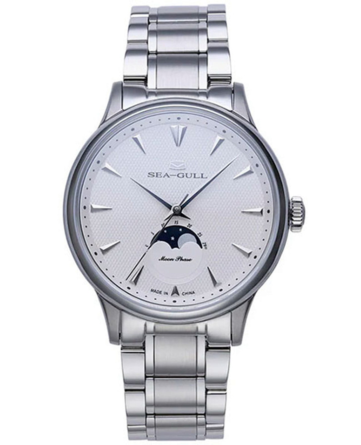 Часы Seagull Moon Phase 816.12.1131 — мужские, белый