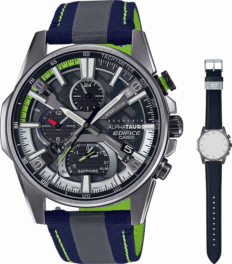 Часы Casio Edifice Scuderia Alpha Tauri Limited Edition EQB-1200AT-1A — кварцевые, Япония, мужские
