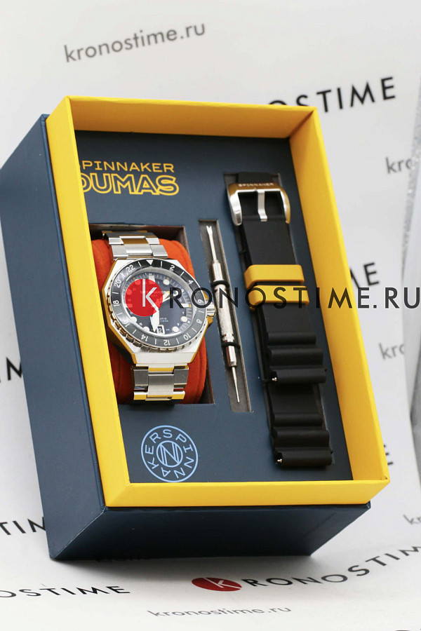 Часы Spinnaker Dumas GMT SP-5119-11 — серебристый, сталь металл