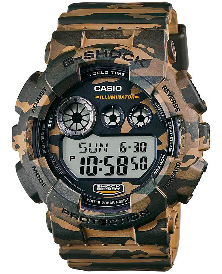 Часы Casio G-Shock GD-120CM-5 — мужские, серый