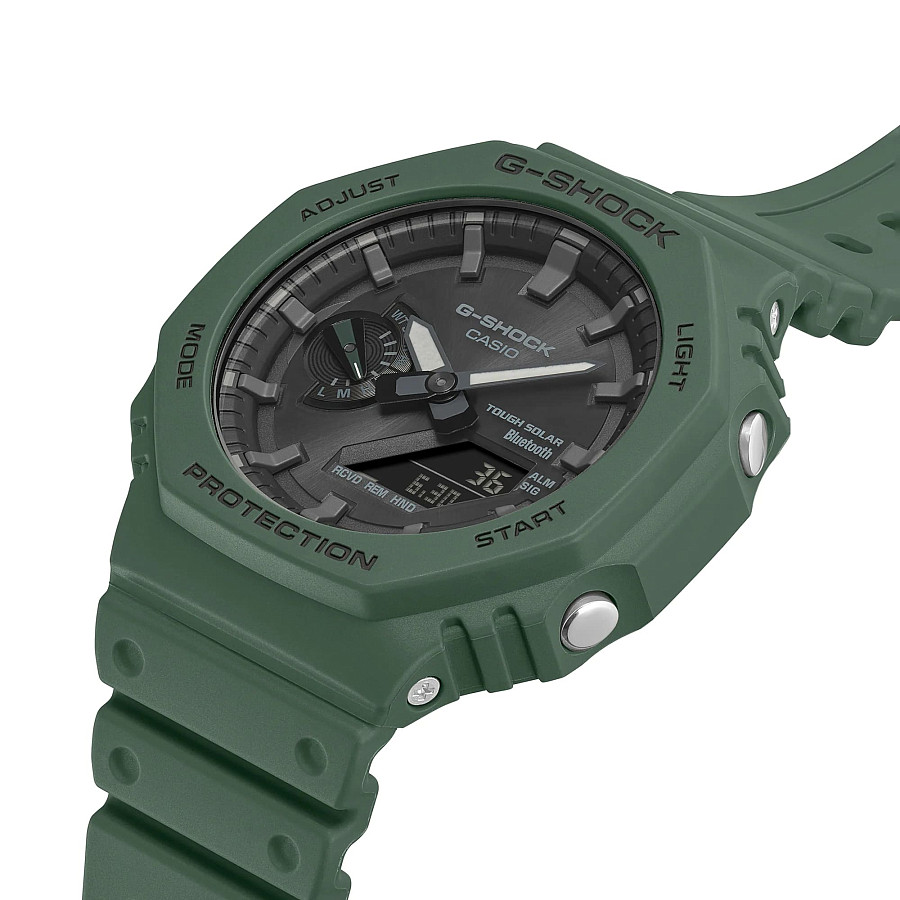 Часы Casio G-Shock GA-B2100-3ADR (GA-B2100-3A) — пластик, мужские