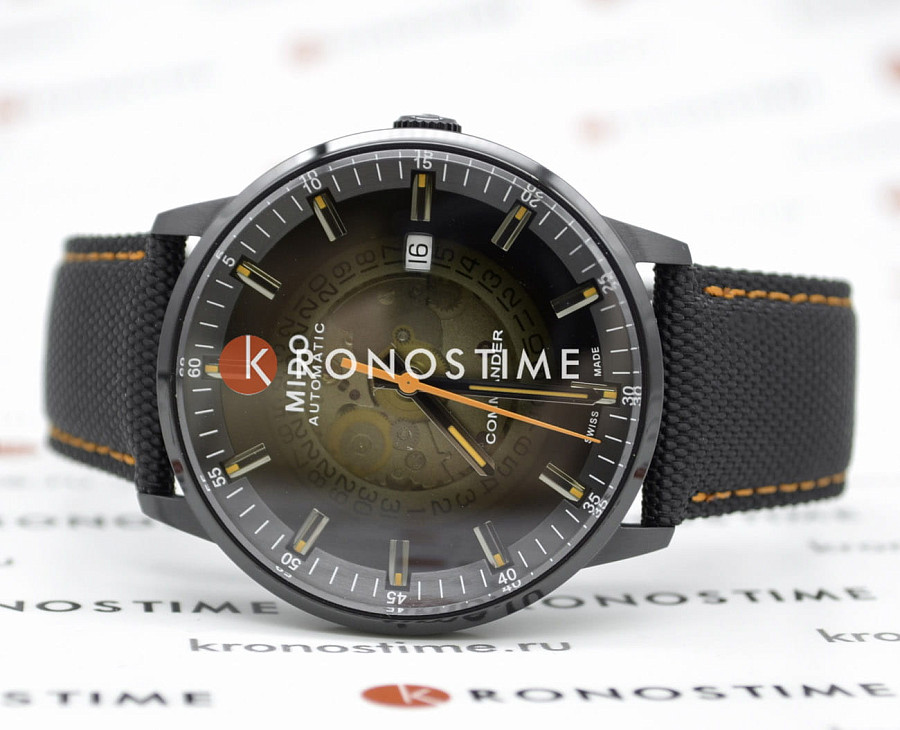 Часы Mido Commander Gradient M021.407.37.411.00 — черный, металл сталь