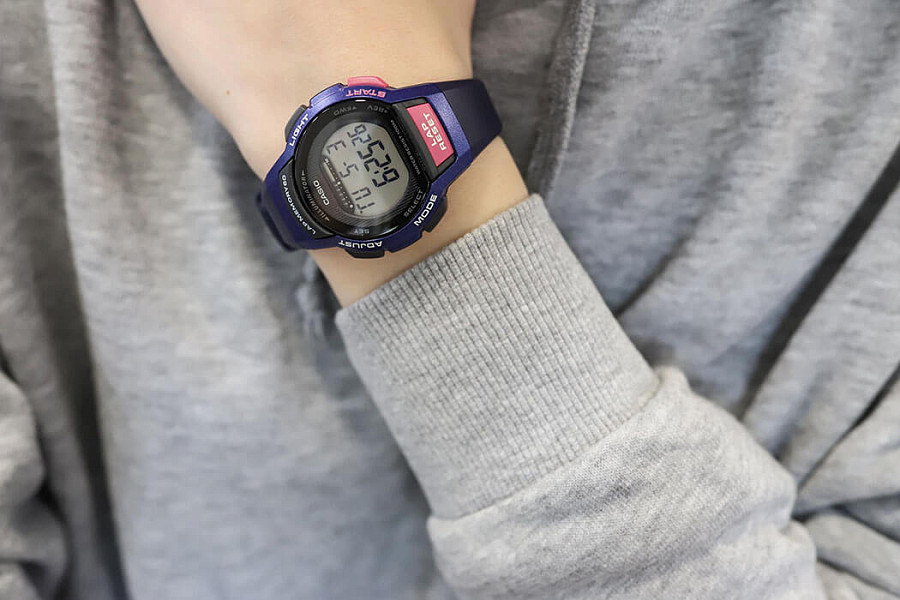 Часы Casio Collection LWS-1000H-2A — серый, пластик