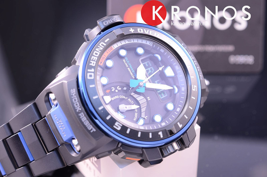 Часы Casio G-Shock GWN-Q1000MC-1A2 — электронные, пластик сталь