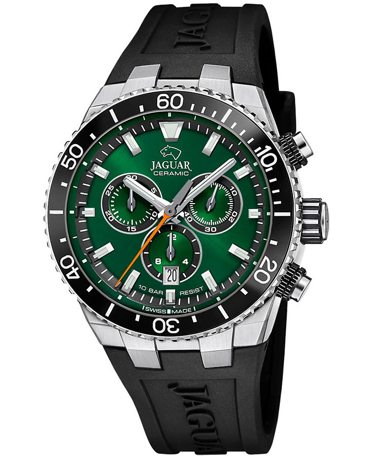 Часы Jaguar Ceramic J1021/2 — мужские, зеленый