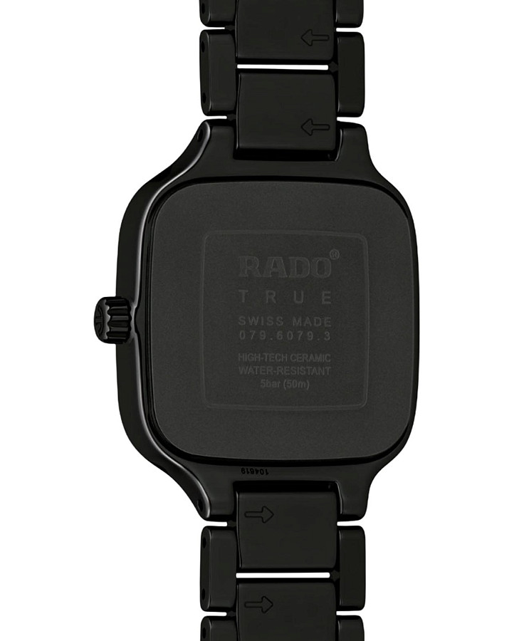 Часы Rado True Square Diamonds R27080722 — керамика, Швейцария