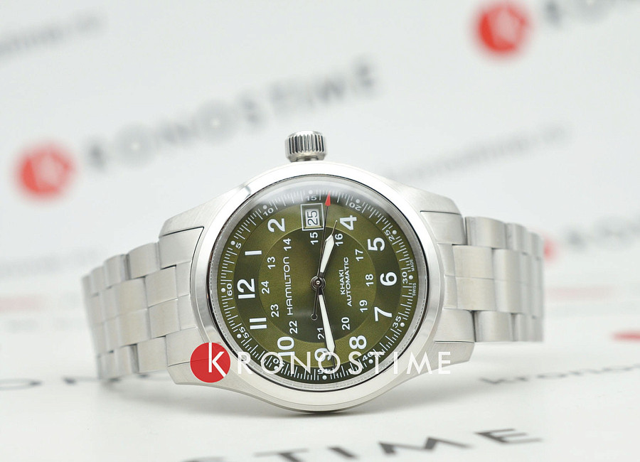 Часы Hamilton Khaki Field Auto H70455160 — механические, сталь