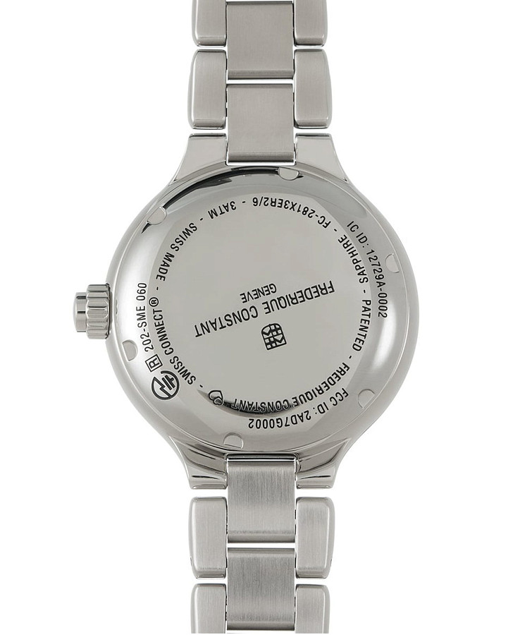 Часы Frederique Constant Horological Smartwatch FC-281WH3ER6B — кварцевые, сталь металл