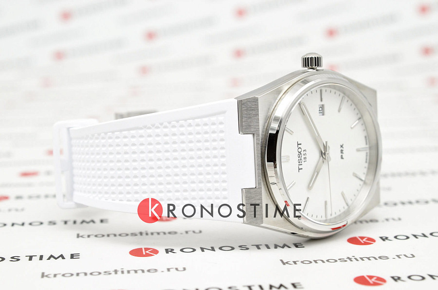 Часы Tissot PRX T137.410.17.011.00 — белый, сталь металл