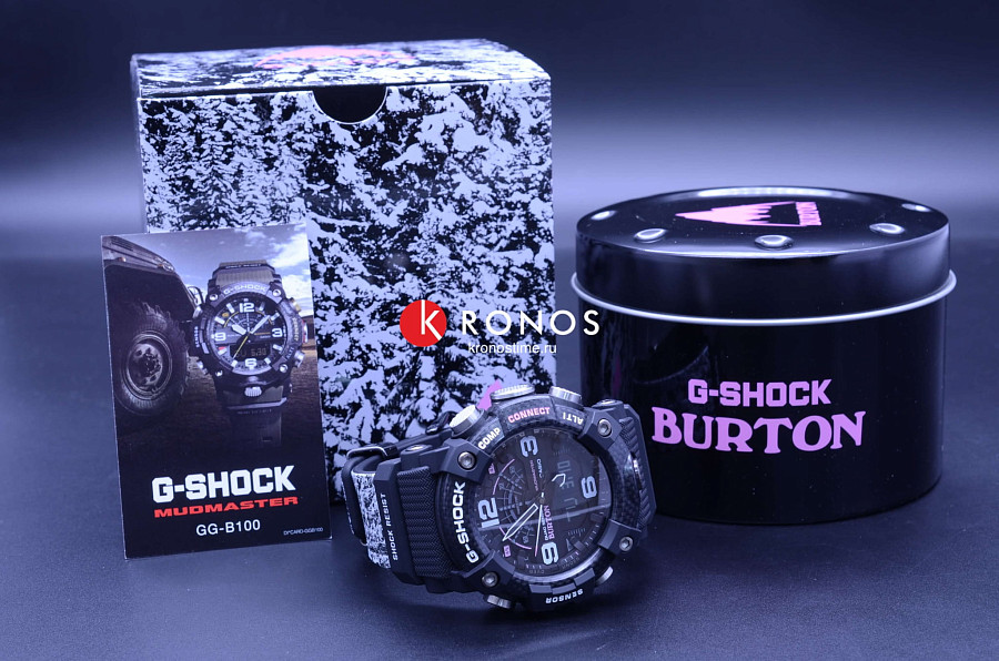 Часы Casio G-Shock GG-B100BTN-1A — мужские, электронные
