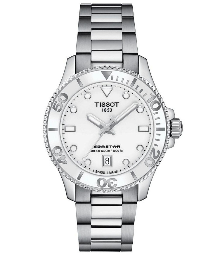 Часы Tissot Seastar 1000 T120.210.11.011.00 — женские, серебристый