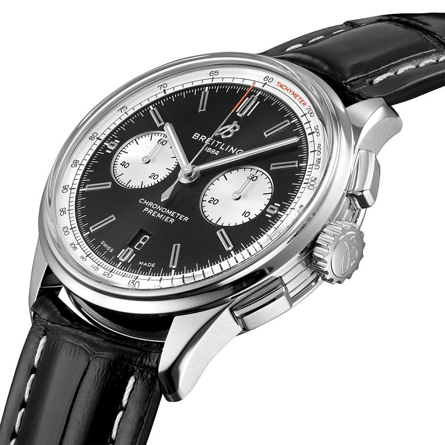 Часы Breitling Premier B01 Chronograph 42 AB0118371B1P2 — механические, сталь металл