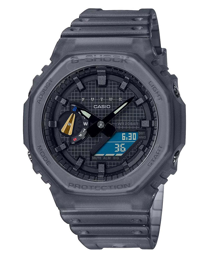 Часы Casio G-Shock GA-2100FT-8A — мужские, черный