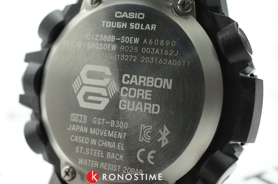 Часы Casio G-Shock GST-B300SD-1A — сталь карбон, нержавеющая сталь