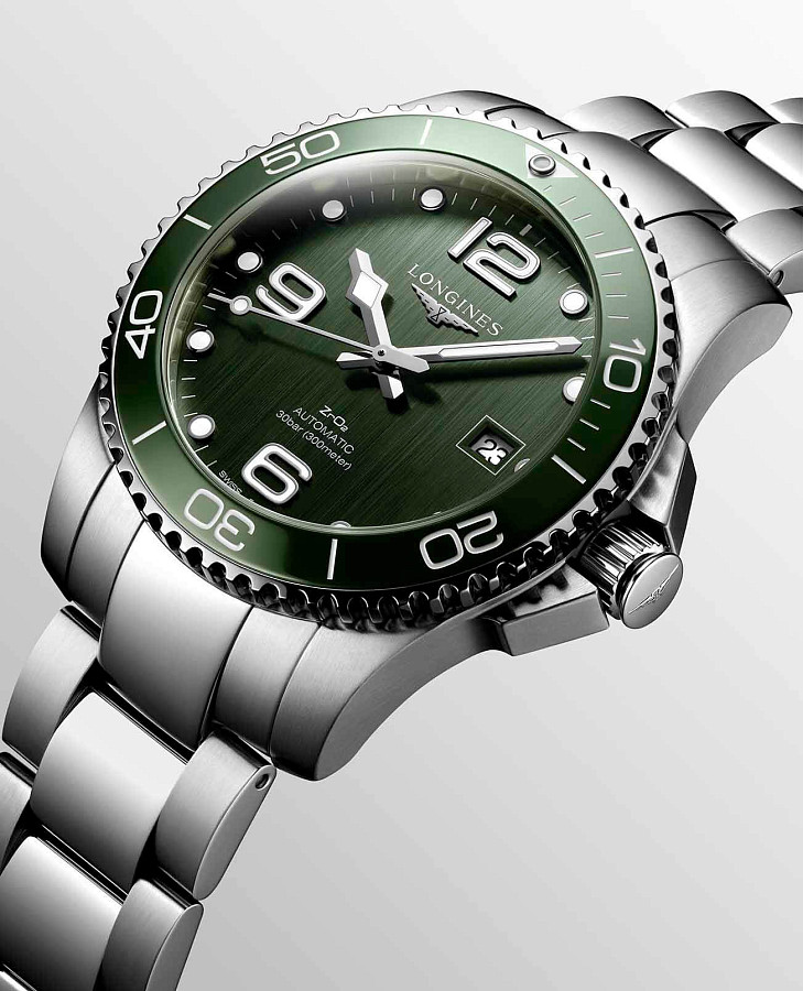 Часы Longines HydroConquest L3.785.4.06.6 — механические, металл сталь керамика