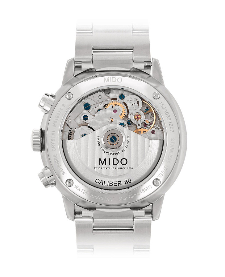 Часы Mido Commander Chronograph M016.414.11.061.00 — механические, металл сталь