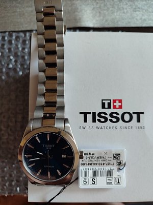Фото покупателя: Швейцарские титановые наручные часы Tissot Gentleman Titanium T127.410.44.041.00
