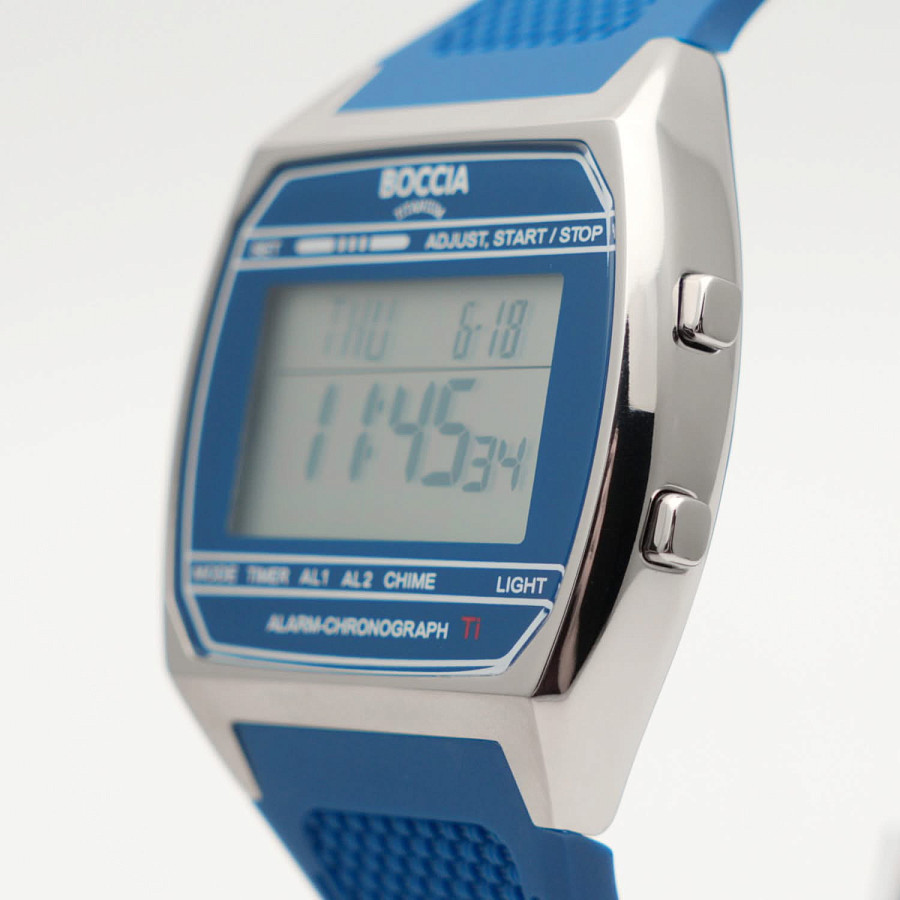 Часы Boccia Digital 3738-02 — титан, Германия