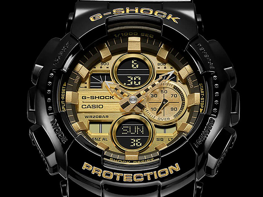 Часы Casio G-Shock GA-140GB-1A1DR (GA-140GB-1A1) — мужские, пластик