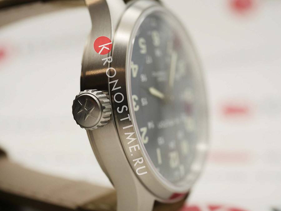 Часы Hamilton Khaki Field Titanium Auto H70545540 — мужские, коричневый