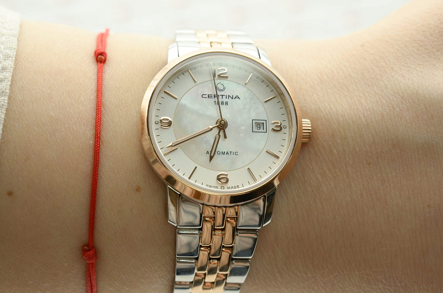 Часы Certina DS Caimano Lady C035.007.22.117.01 — женские, сталь c pvd покрытием