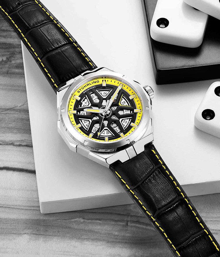Часы Stuhrling Legacy 379.03 — механические, сталь металл