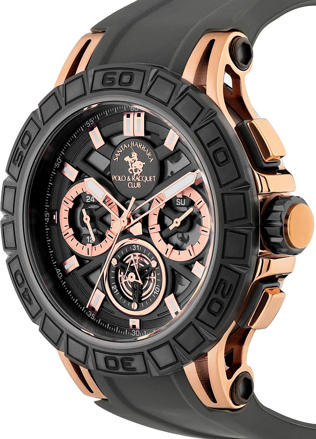 Часы Santa Barbara Polo & Racquet Club Prive SB.5.10004-3 — кварцевые, металл сталь