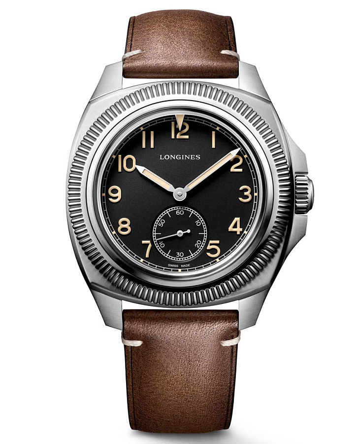 Часы Longines Pilot Majetek L2.838.4.53.0 — мужские, черный