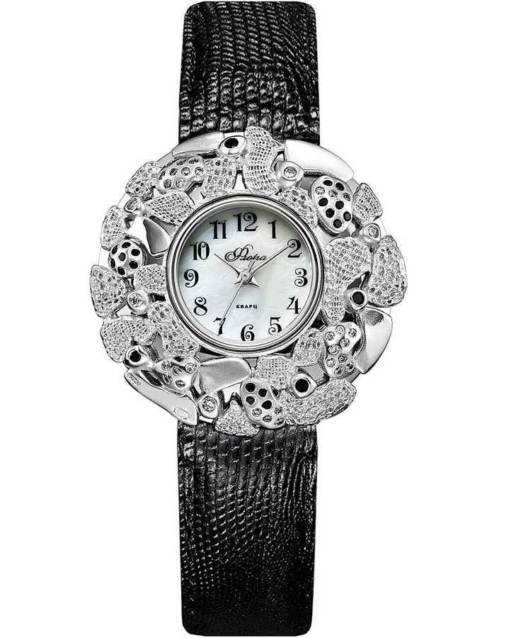 Часы УЧЗ Flora 1143S3-B6L2 Снежана — женские, перламутровый
