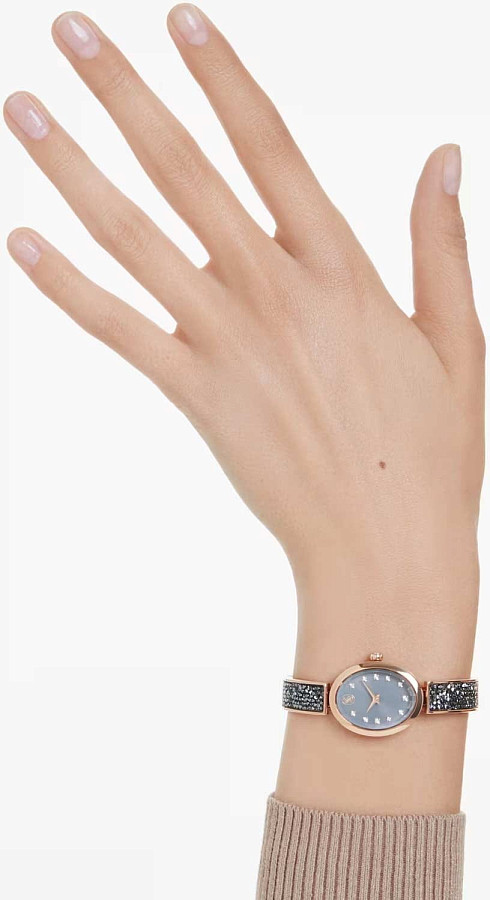 Часы Swarovski Crystal Rock Oval 5711695 — кварцевые, металл сталь