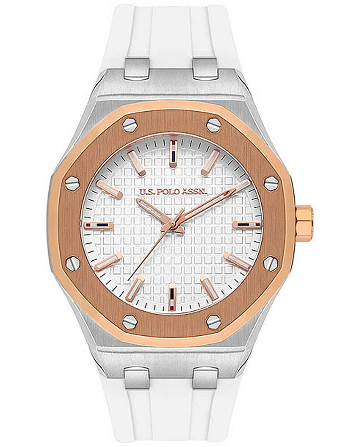 Часы U.S. Polo Assn. Fundamentall USPA1106-04 — мужские, белый