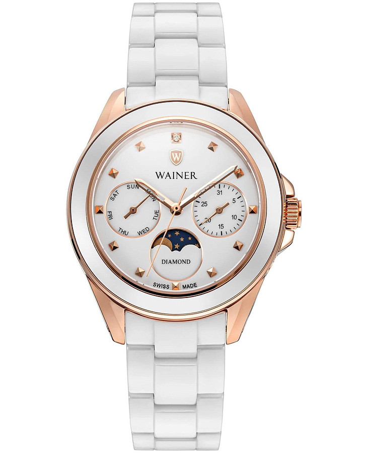Часы Wainer Diamond WA.18040-D — женские, белый