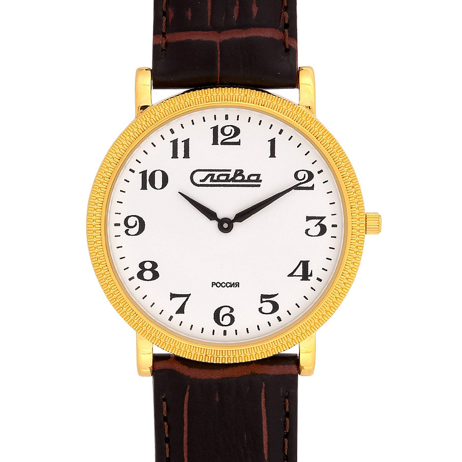Часы Слава Патриот 1019836/300-GL20 — латунь, Россия