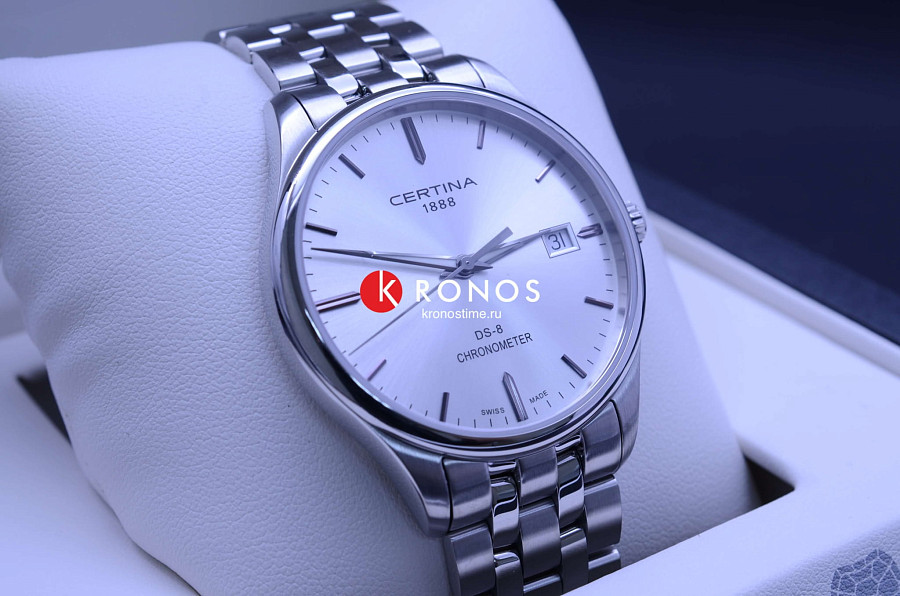 Часы Certina DS-8 Chronometer C033.451.11.031.00 — металл сталь, Швейцария