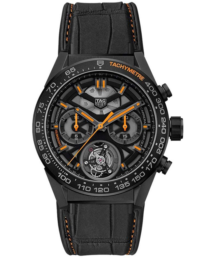 Часы TAG Heuer Carrera CAR5A96.FC6462 — мужские, черный