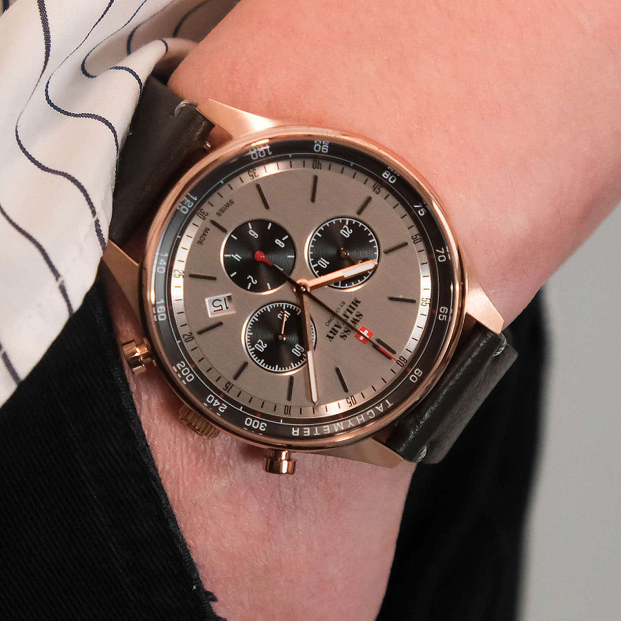 Часы Swiss Military by Chrono SM34081.09 — Швейцария, кварцевые