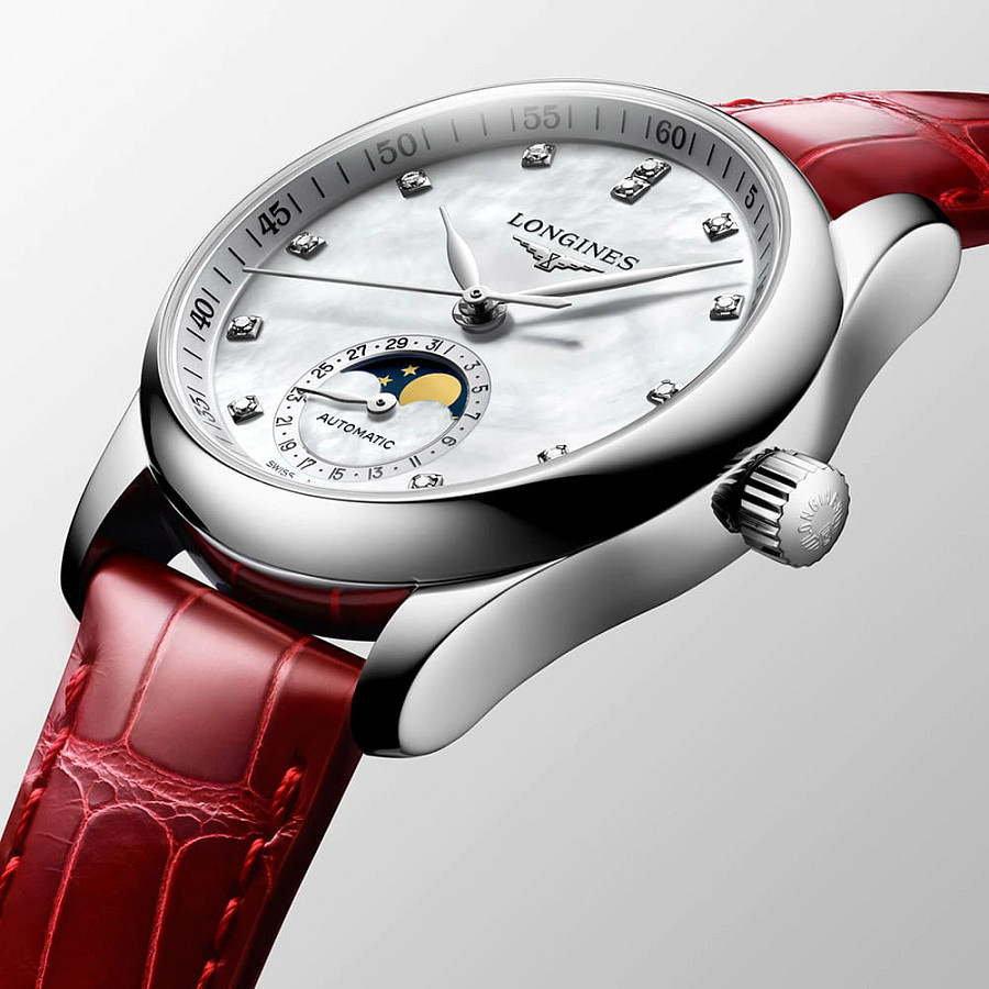 Часы Longines Master Collection L2.409.4.87.2 — женские, кожаный